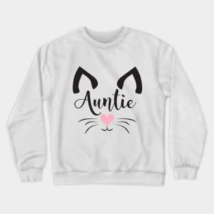 Cute Cat Auntie Crewneck Sweatshirt